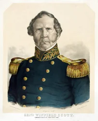 Generaal Winfield Scott, opperbevelhebber van het Amerikaanse leger